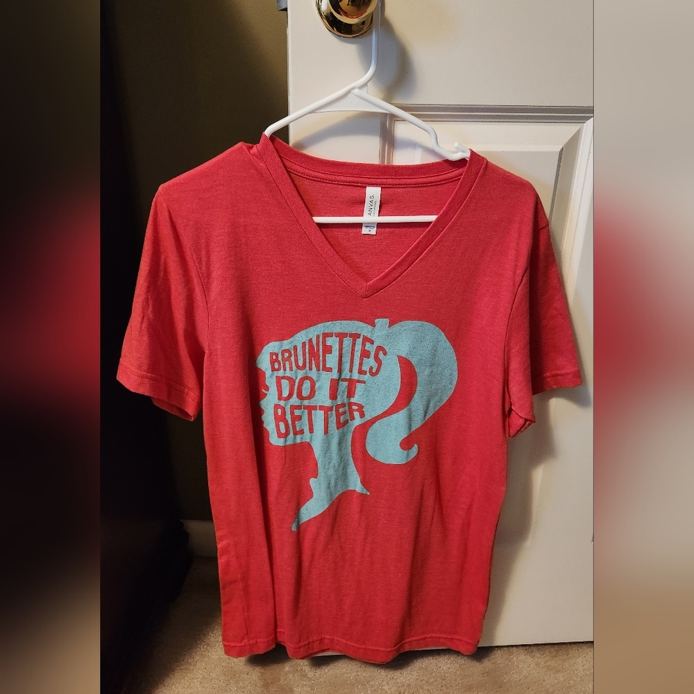 Bella Canvas Red V-Neck Tee